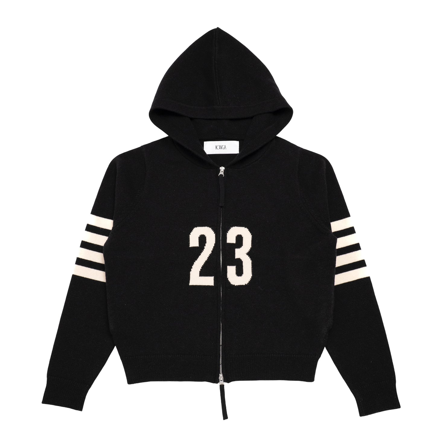UNSEX / FOOT BALL KNIT ZIP HOODIE
