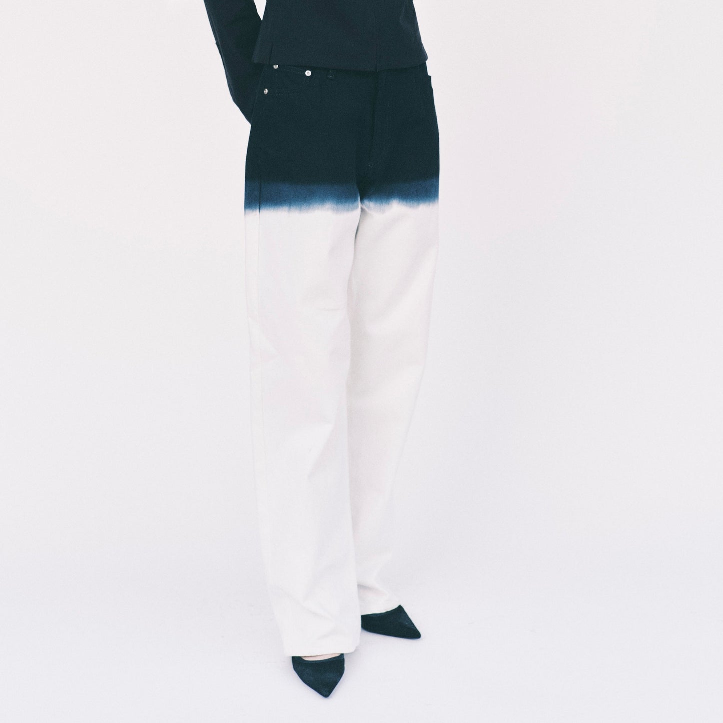 UNISEX / TIE DYE DENIM (BLACK WHITE TIE DYE)