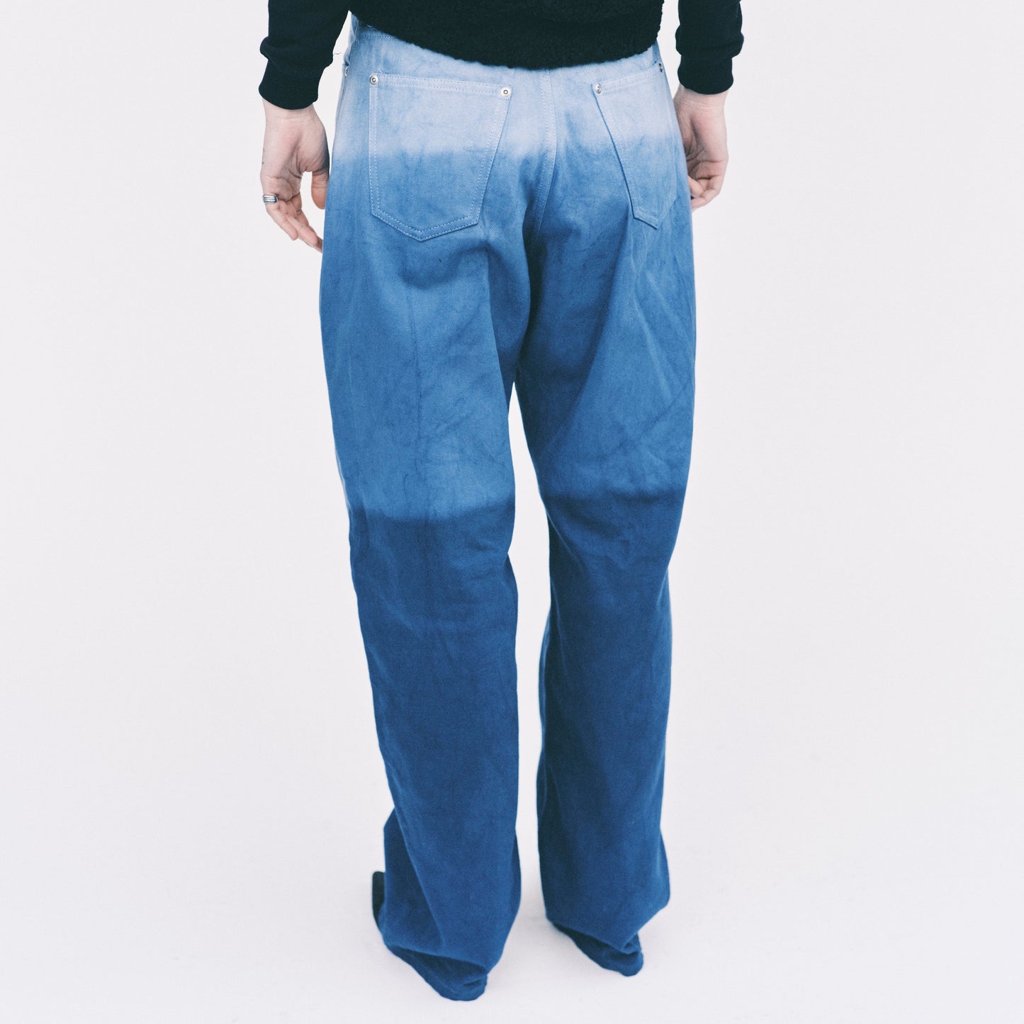 UNISEX / TIE DYE DENIM (INDIGO BLUE TIE DYE)
