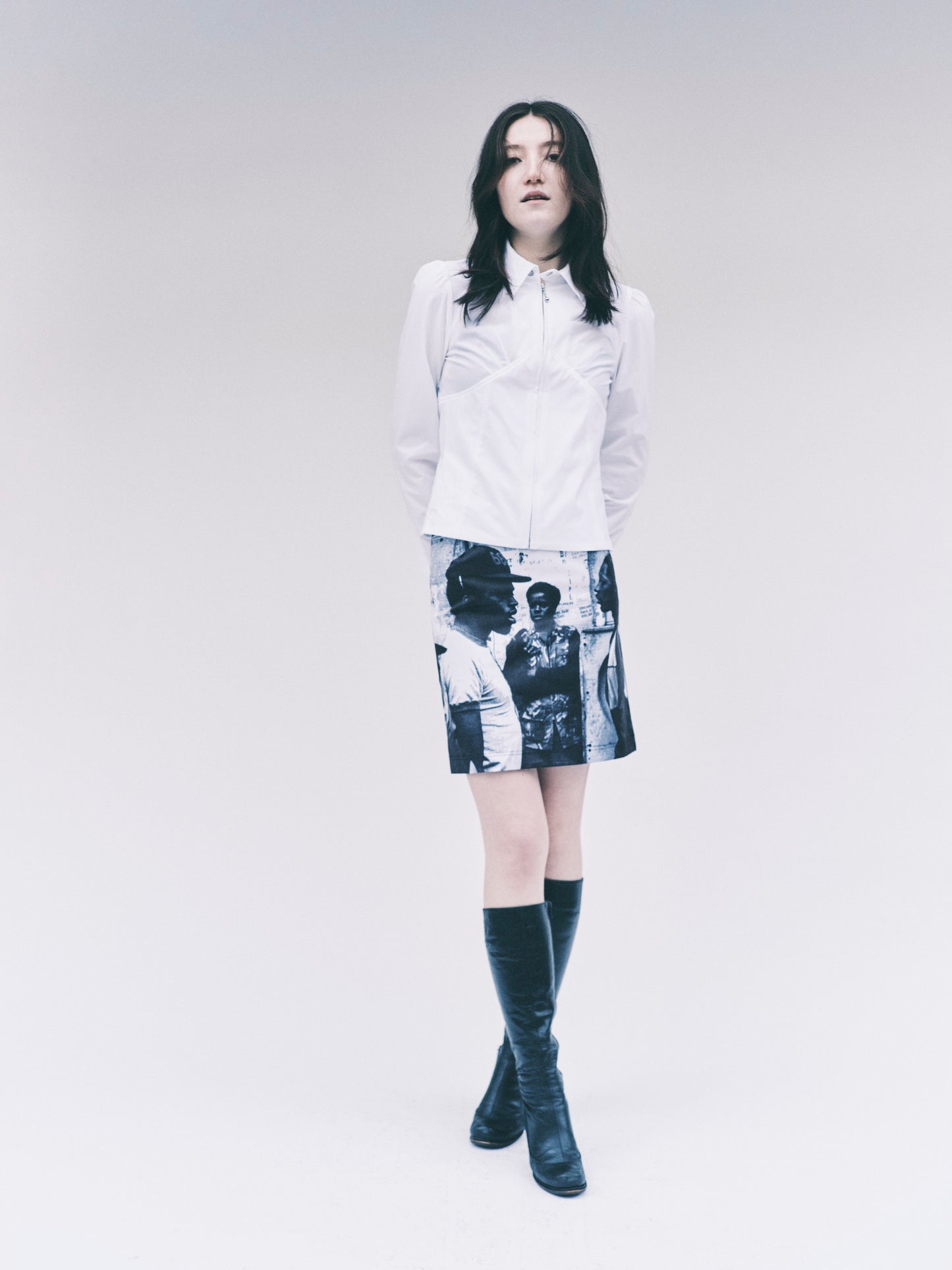 CORSET SHIRT (WHITE)