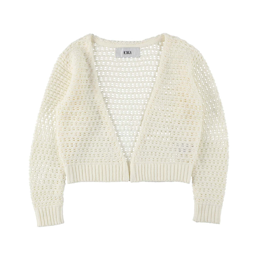 COZY KNIT CARDIGAN (PURE WHITE)