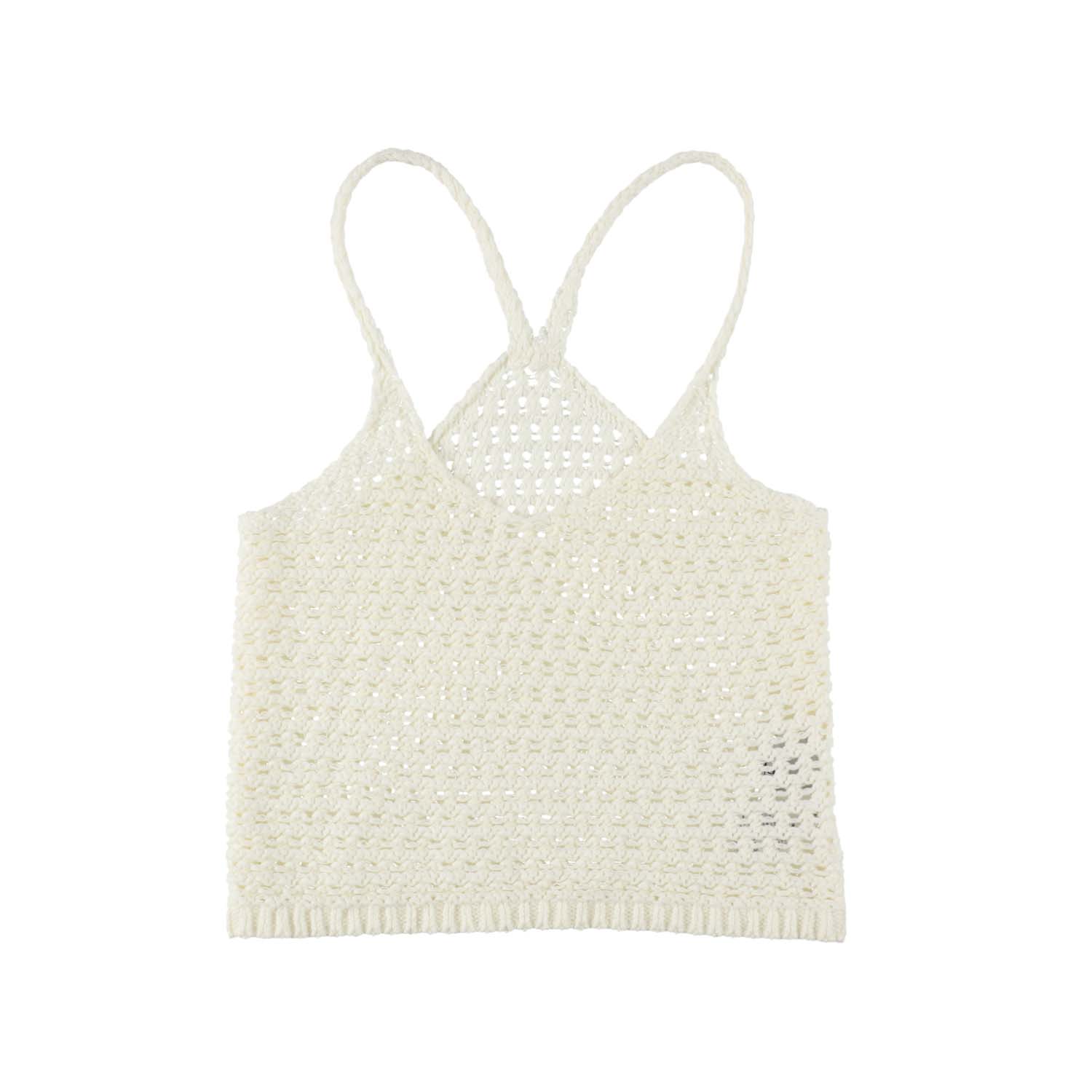 COZY KNIT TANK TOP (PURE WHITE)