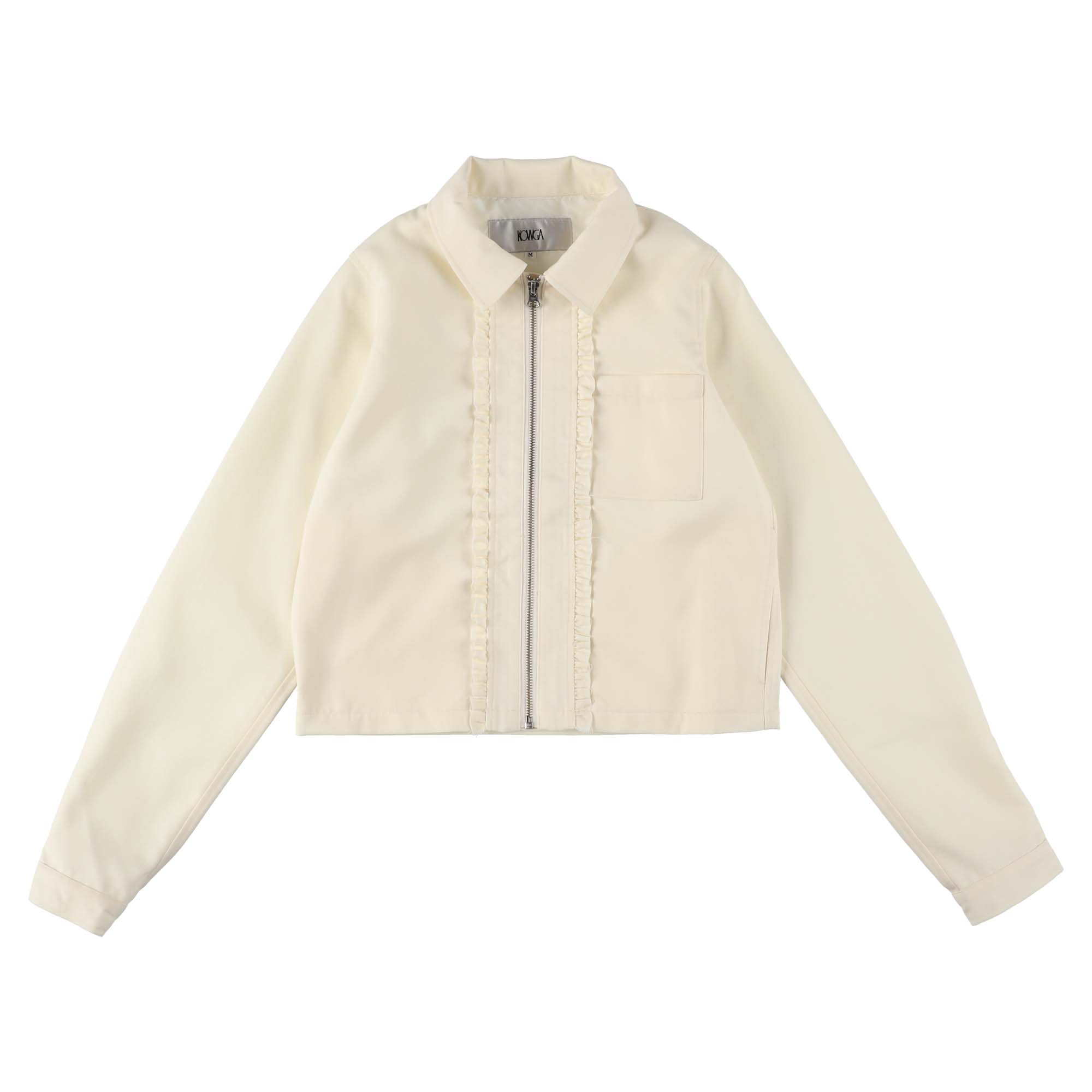 FRILL SHIRT JACKET (WHITE) – KOWGA OFFICIAL ONLINE
