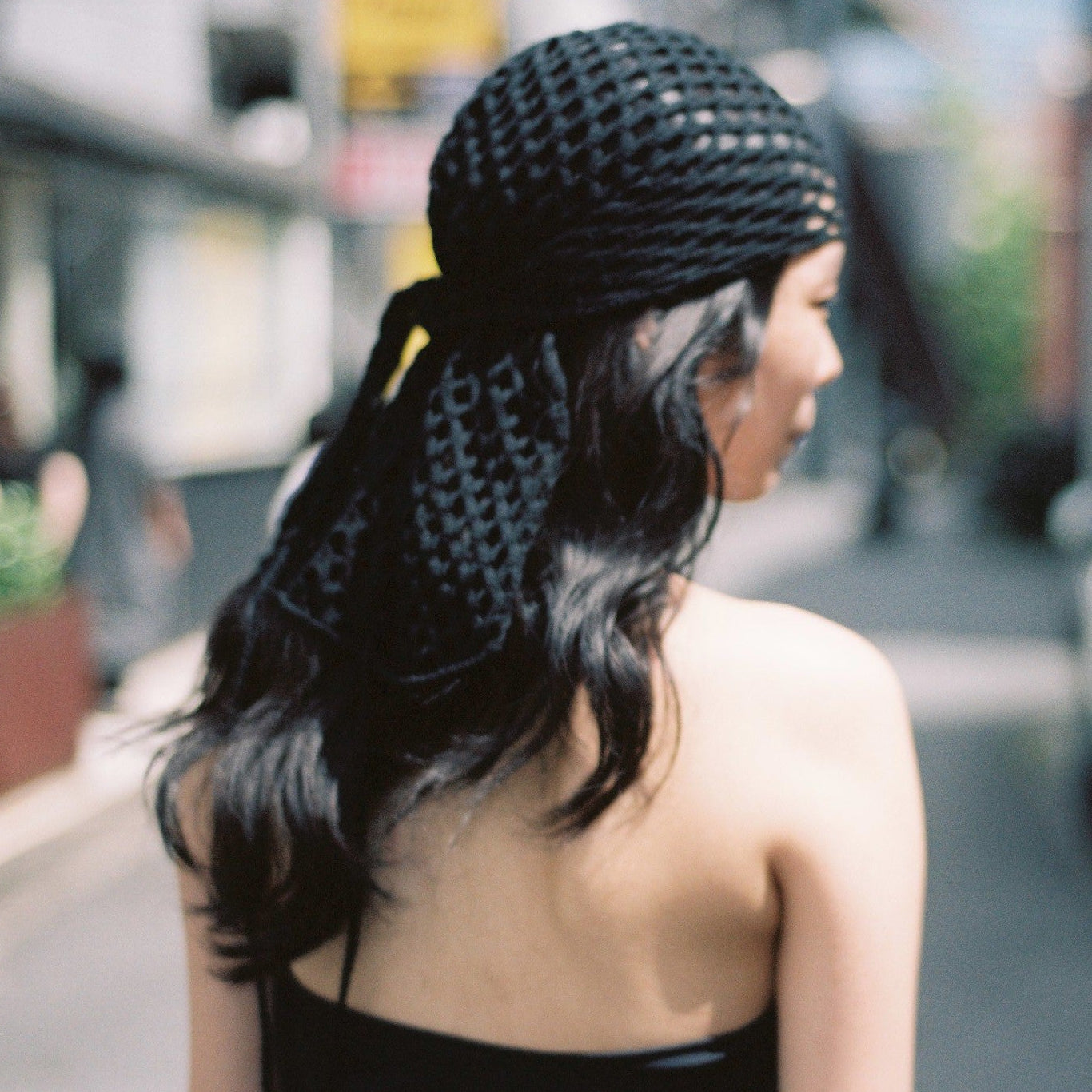 CHAIN STITCH KNIT DURAG (BLACK)