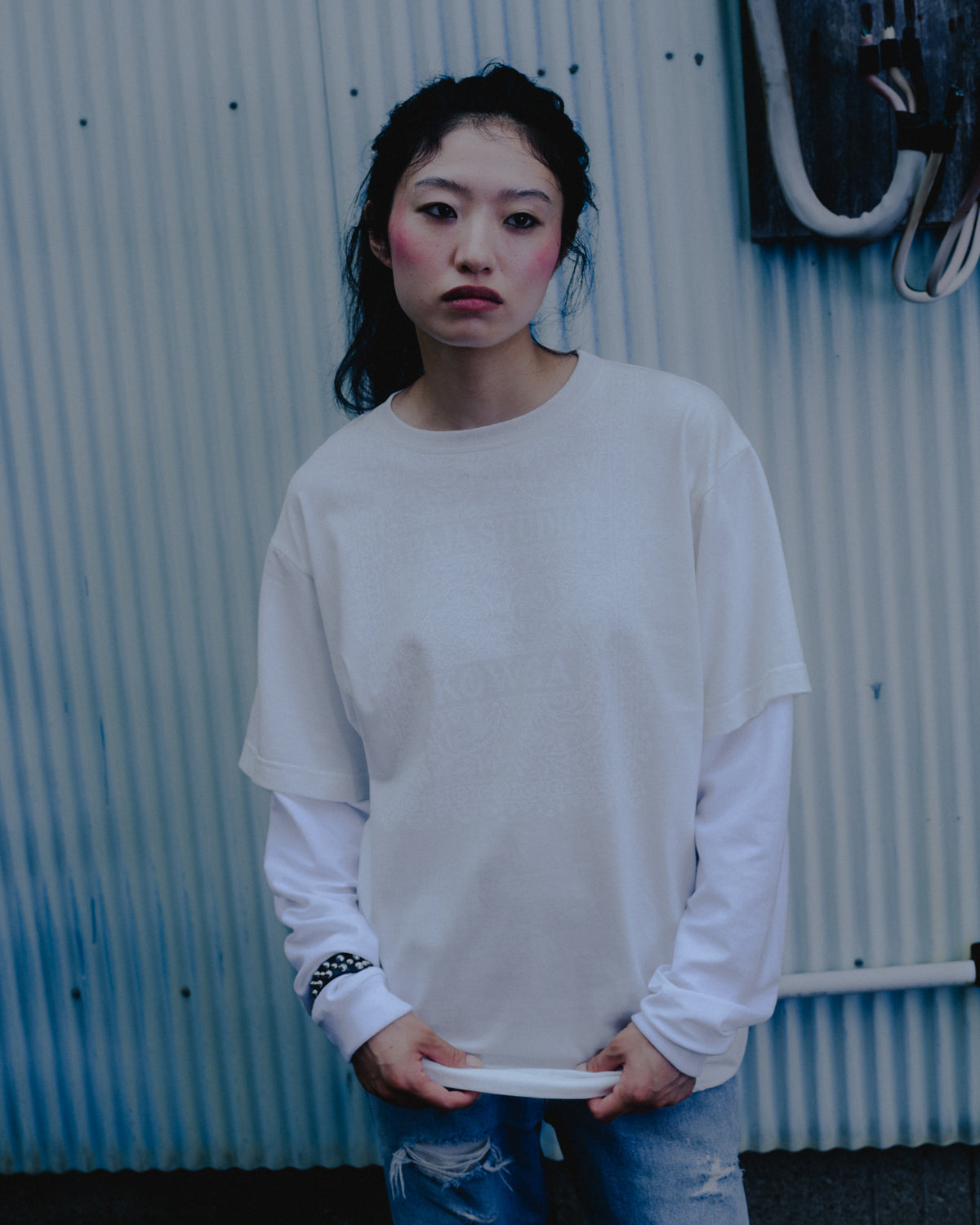 [PRE ORDER] LAYERED L/S TEE (WHITE)