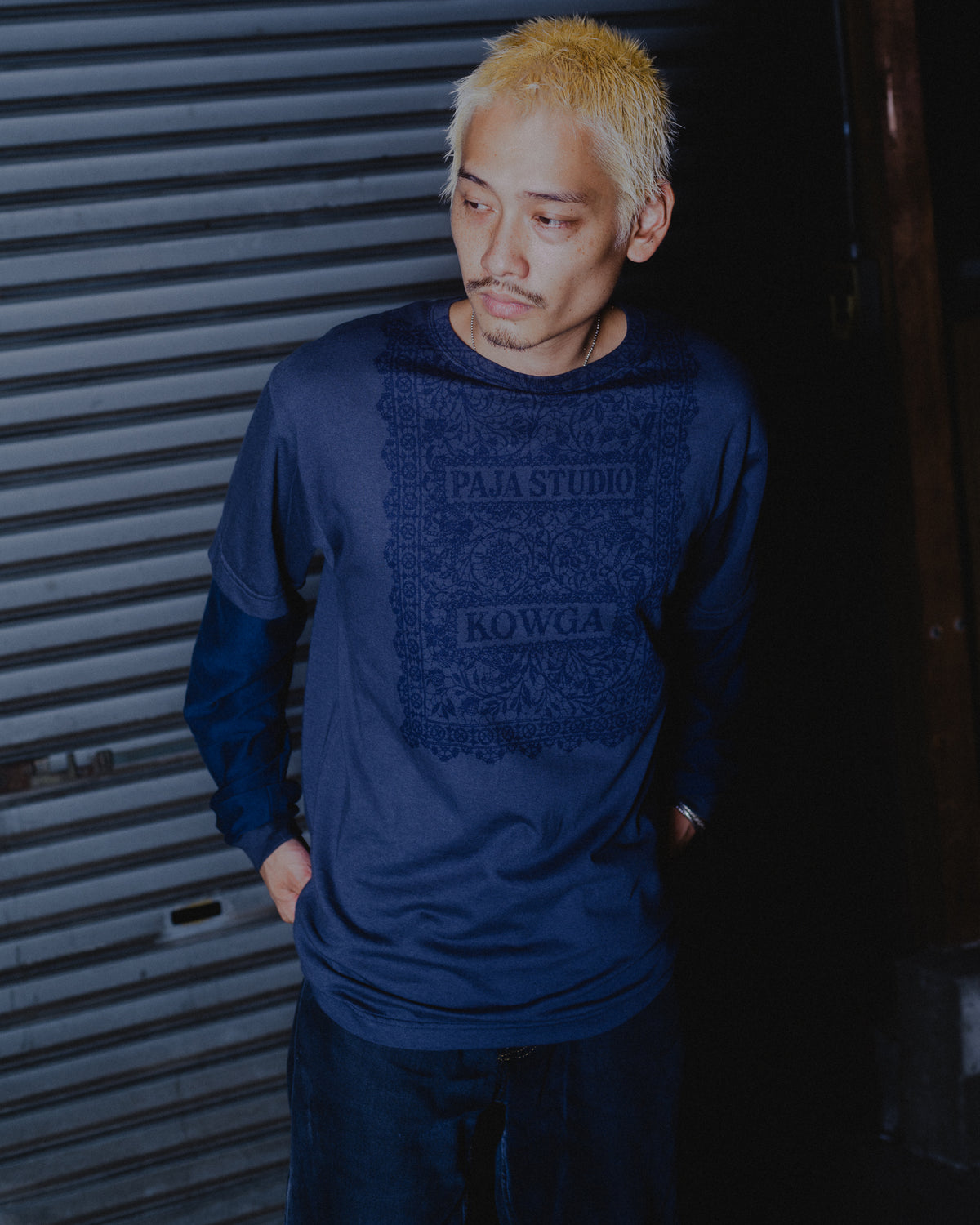 [PRE ORDER] LAYERED L/S TEE (NAVY)