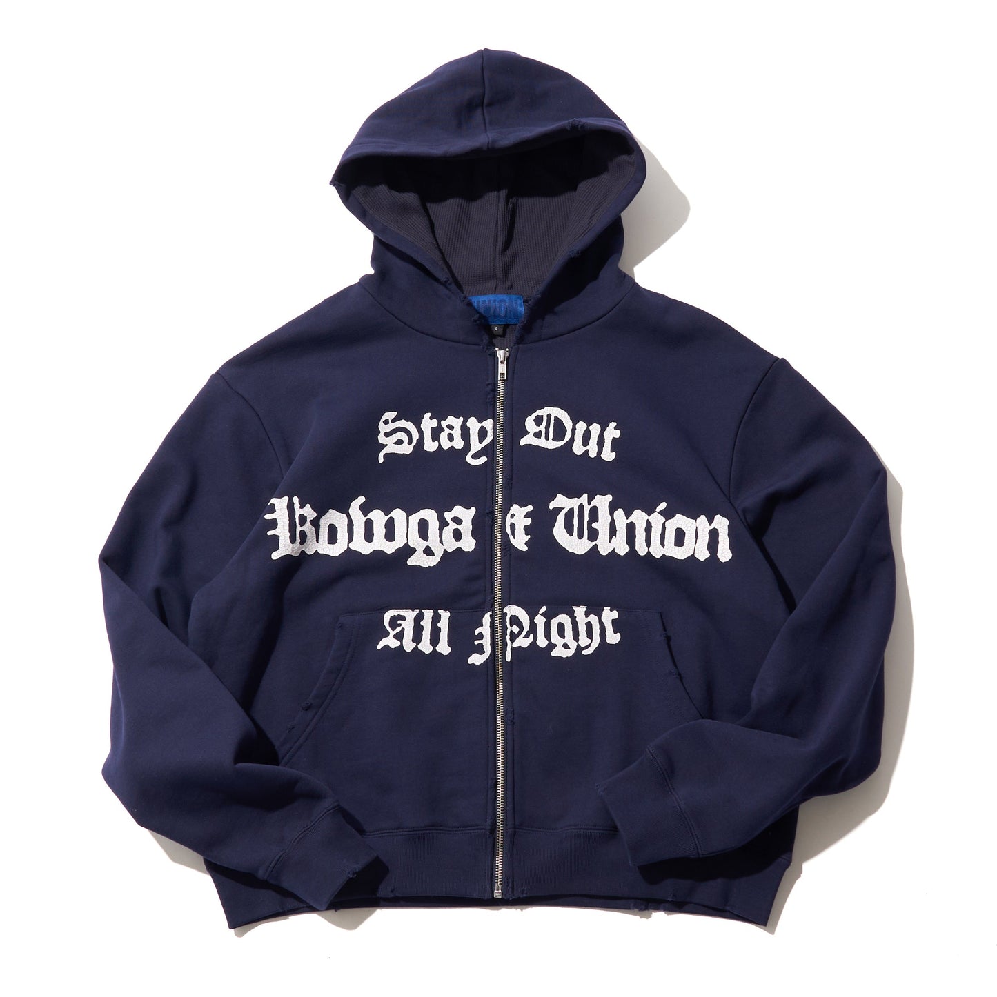 FADE ZIP HOODIE (NAVY)
