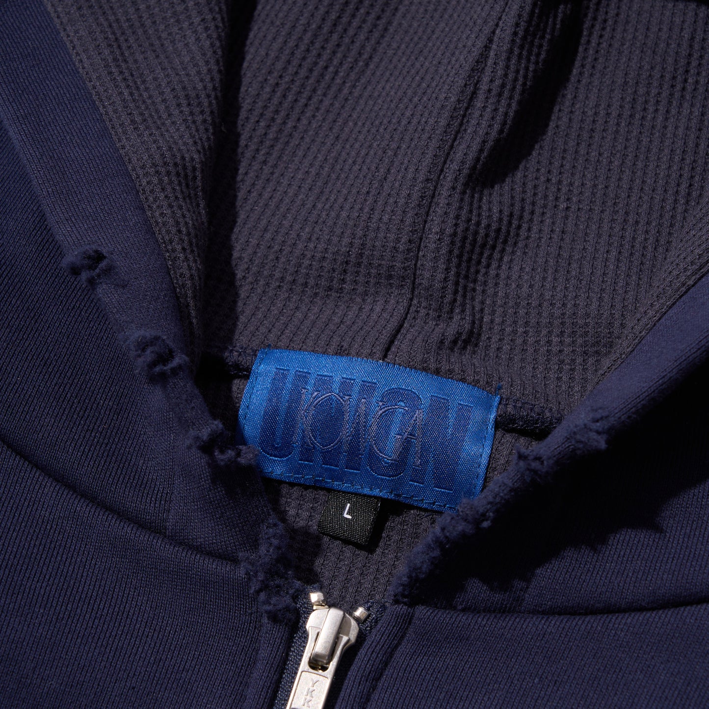 FADE ZIP HOODIE (NAVY)