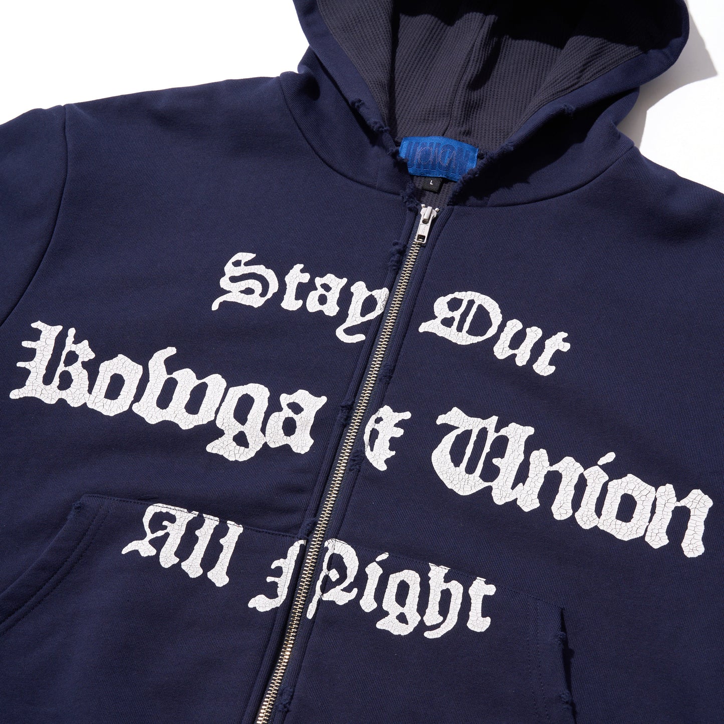 FADE ZIP HOODIE (NAVY)