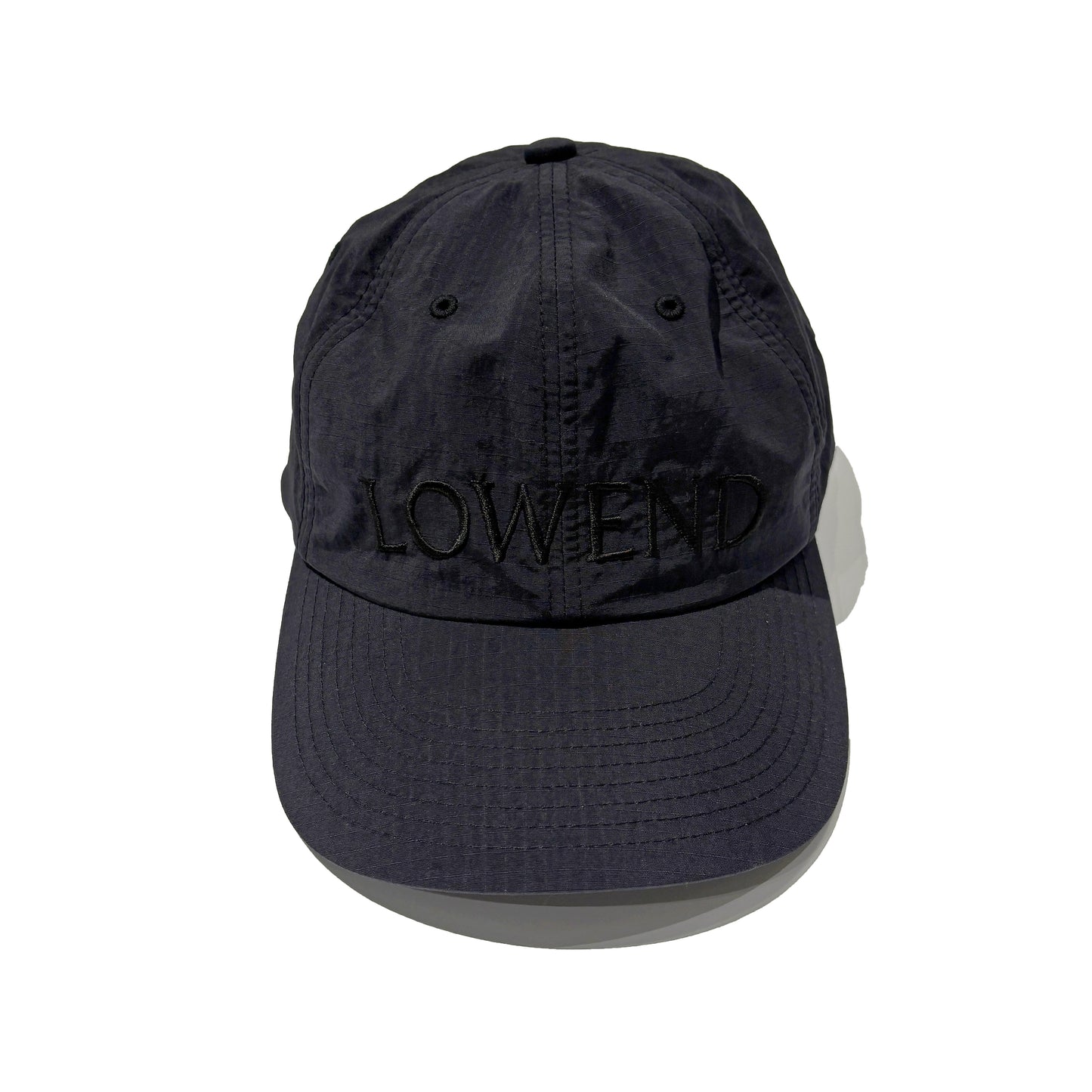 LOWEND PRE Curve BRIM 6 PANEL CAP (BLACK)