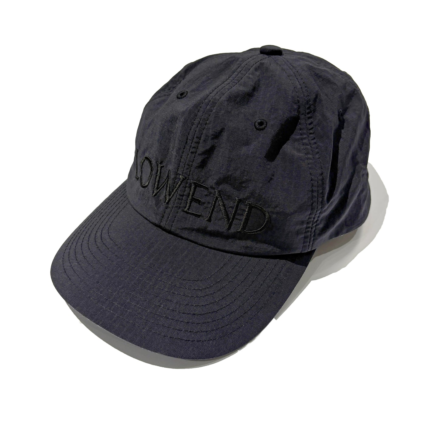 LOWEND PRE Curve BRIM 6 PANEL CAP (BLACK)