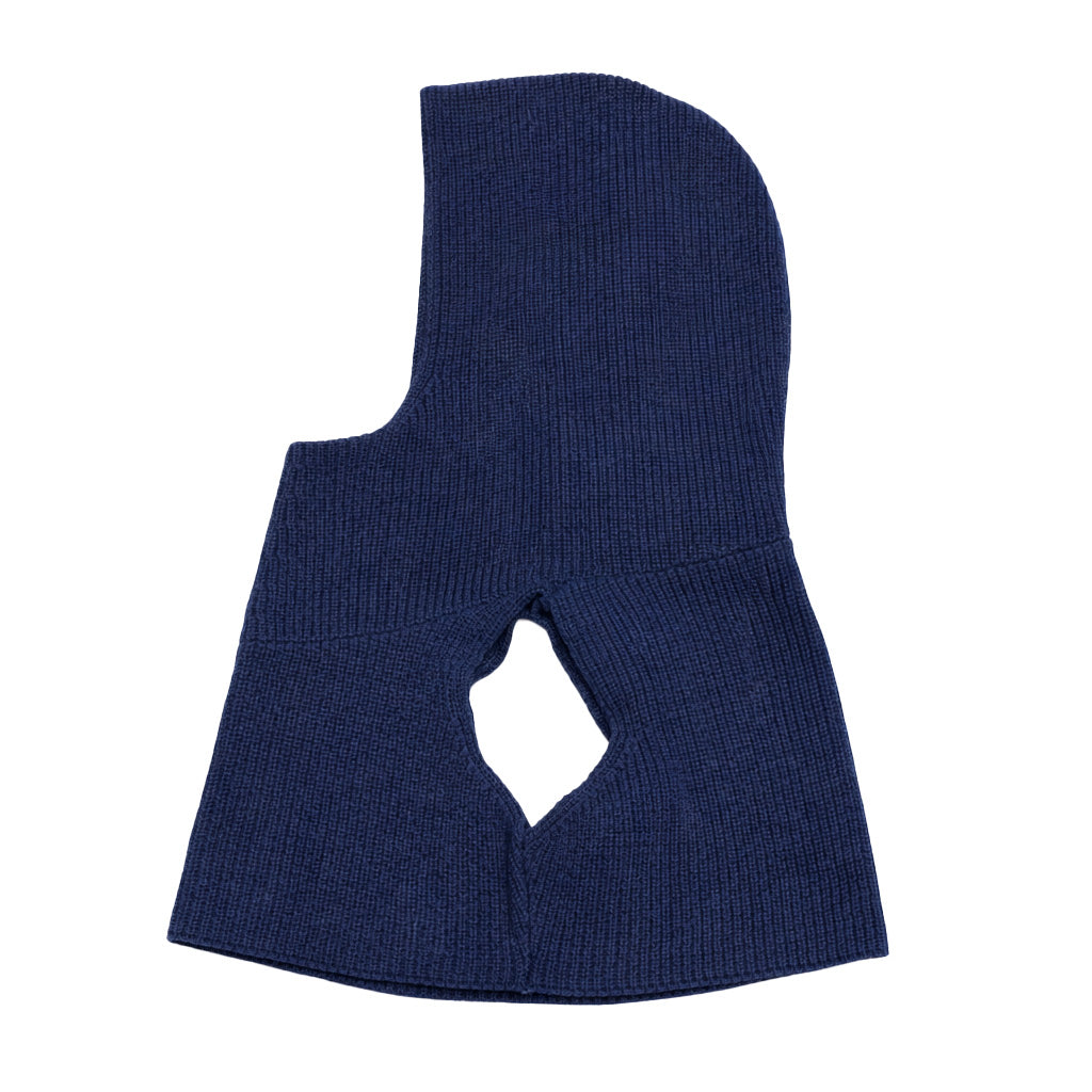 KNIT HOODIE TOPS (NAVY)