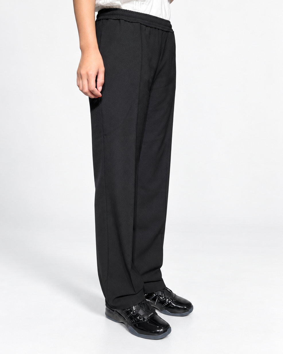 GRANDMA SLACKS PANTS (NAVY)