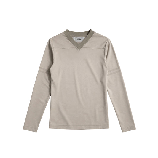 FOOT BALL LS TEE (BEIGE)