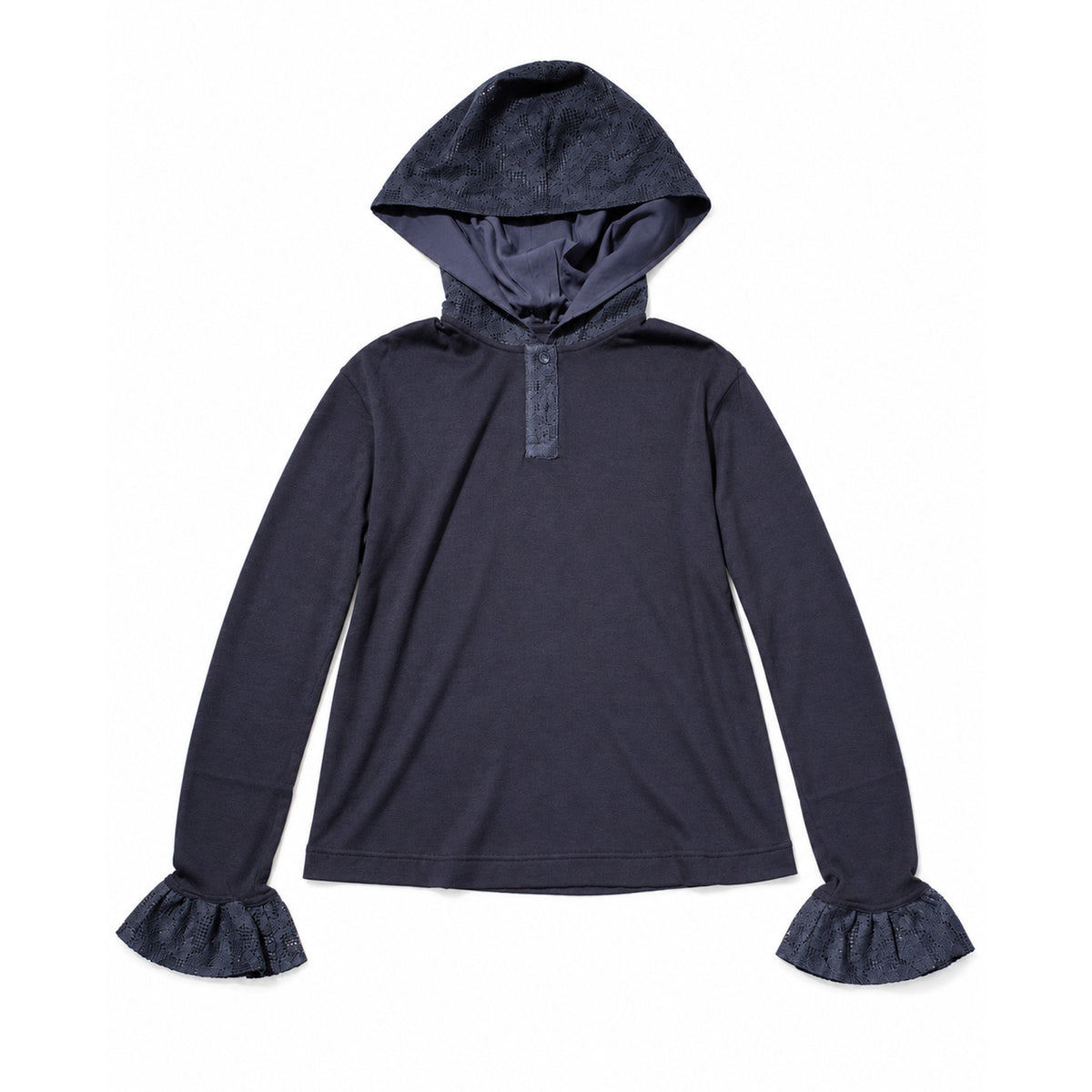LACE HOODIE (NAVY)