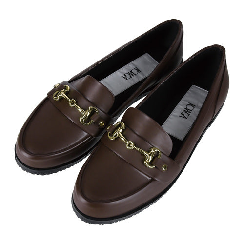 LOVE RAIN LOAFERS (BROWN)