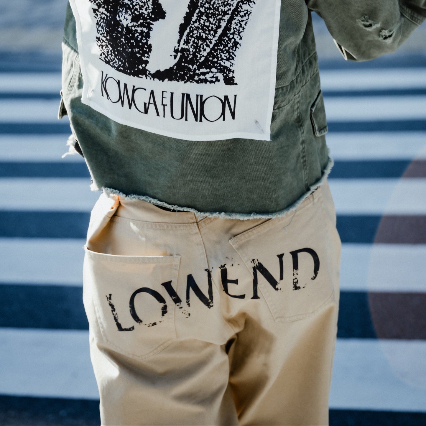 FADE CIHNO TROUSERS (BEIGE)