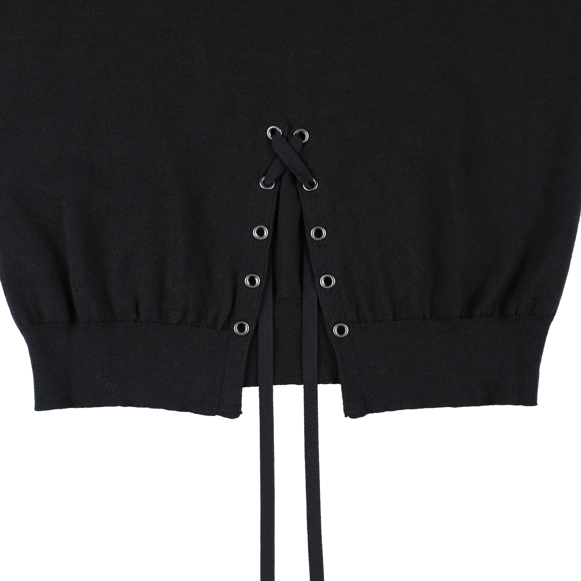 TURTLE NECK SLIT KNIT TOP (BLACK) – KOWGA OFFICIAL ONLINE