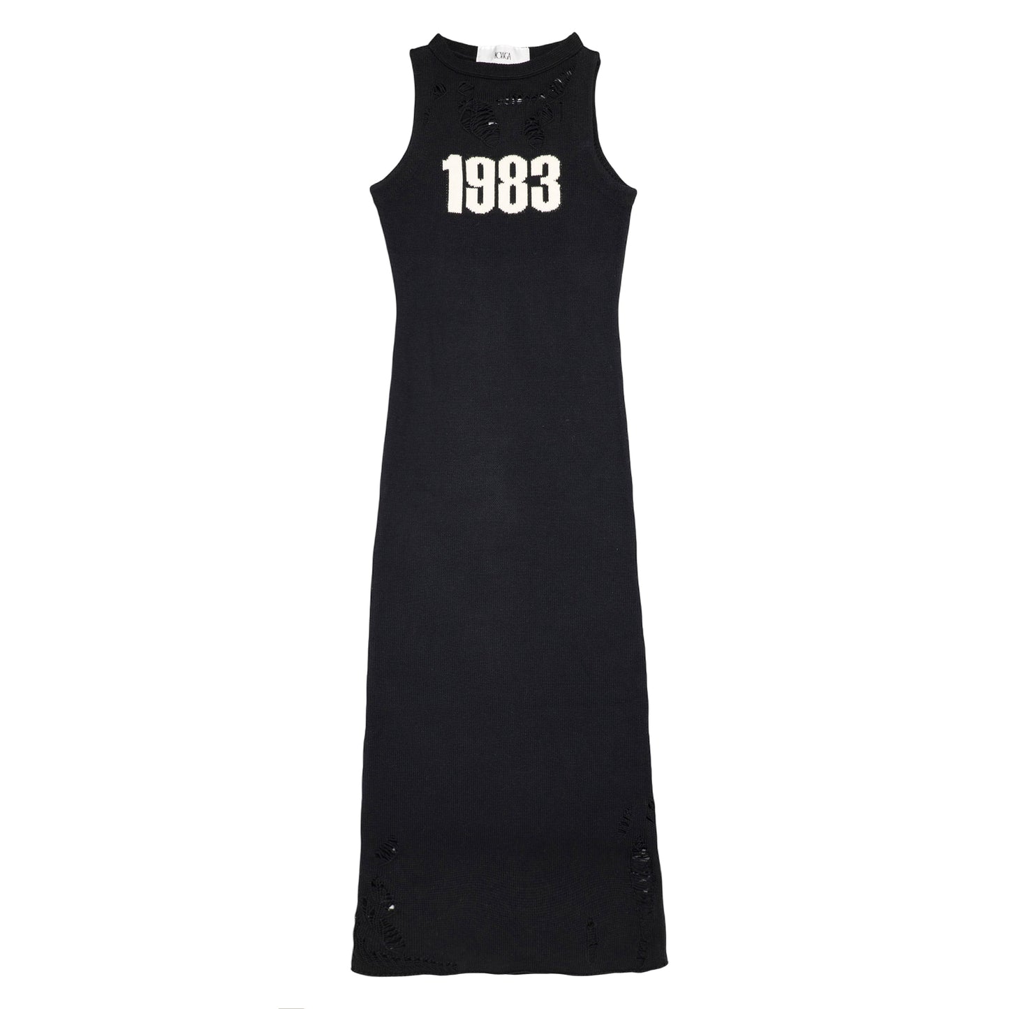 1983 TIGHT KNIT DRESS (BLACK)