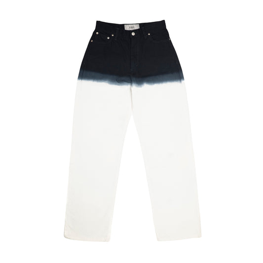 UNISEX / TIE DYE DENIM (BLACK WHITE TIE DYE)