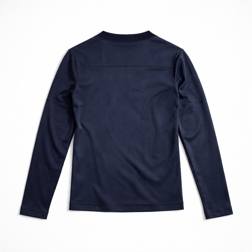 FOOT BALL LS TEE (NAVY)