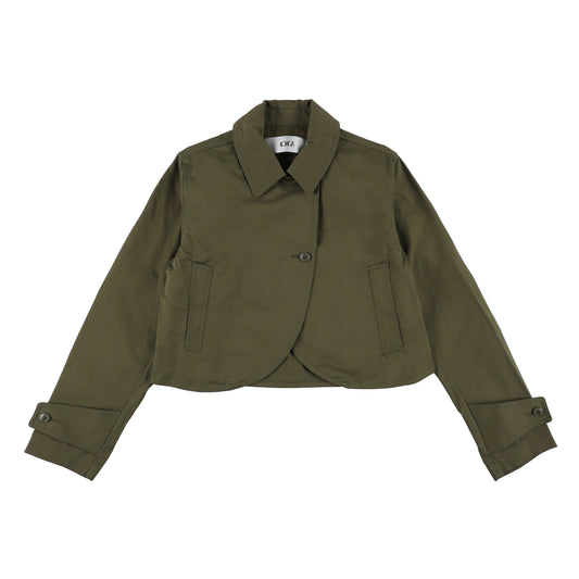 ZEBRA FRILL MILITARY JKT(OLIVE)