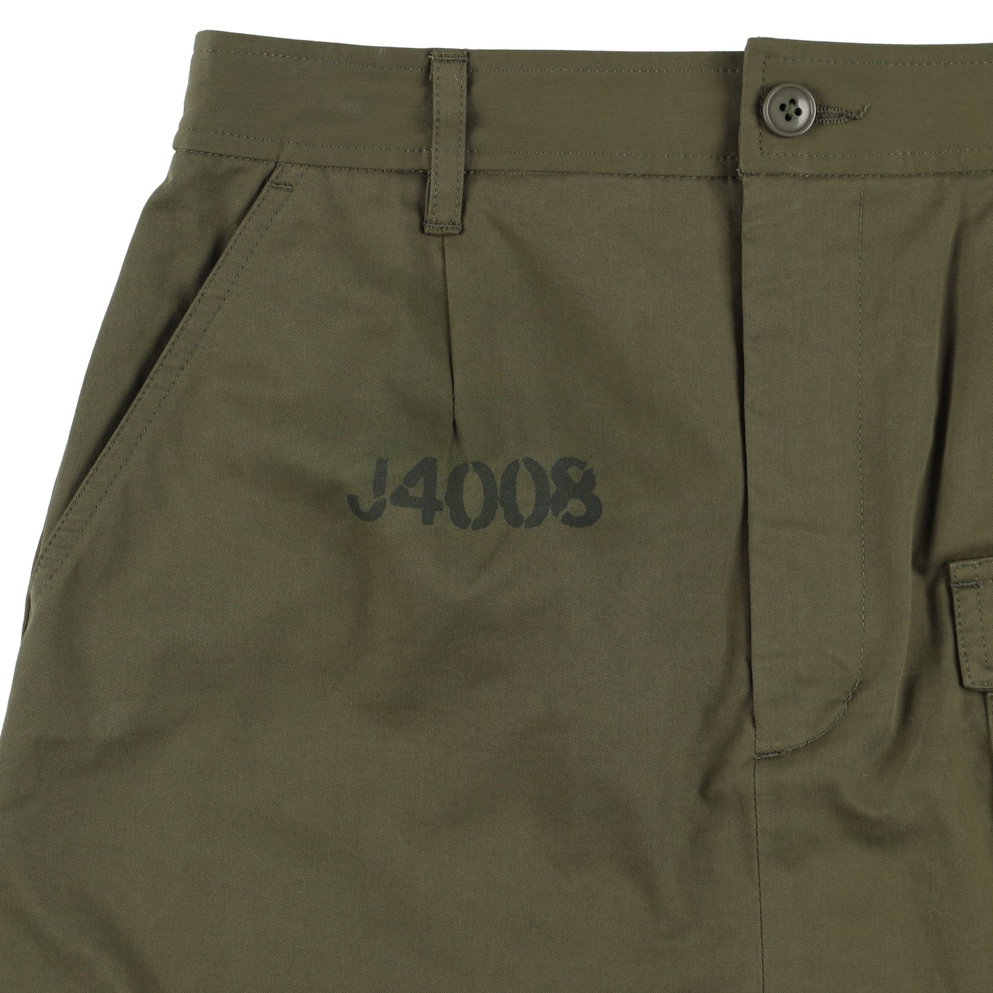 ZEBRA FRILL MILITARY SKIRT (OLIVE)