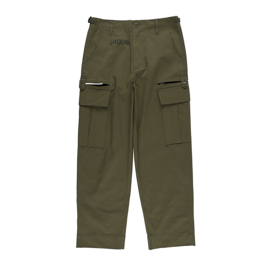 SLIT MILITARY PANTS (OLIVE)