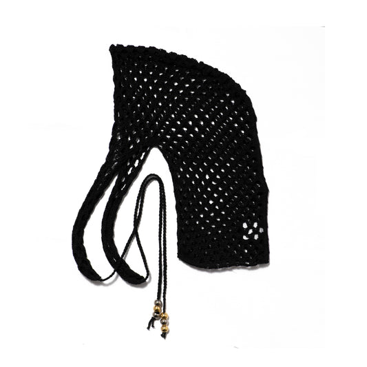 CHAIN STITCH KNIT DURAG (BLACK)