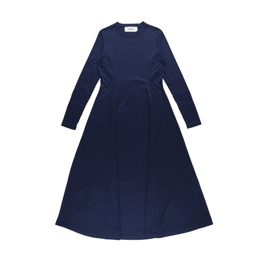 LONG SLEEVE T-SHIRTS DRESS (NAVY)