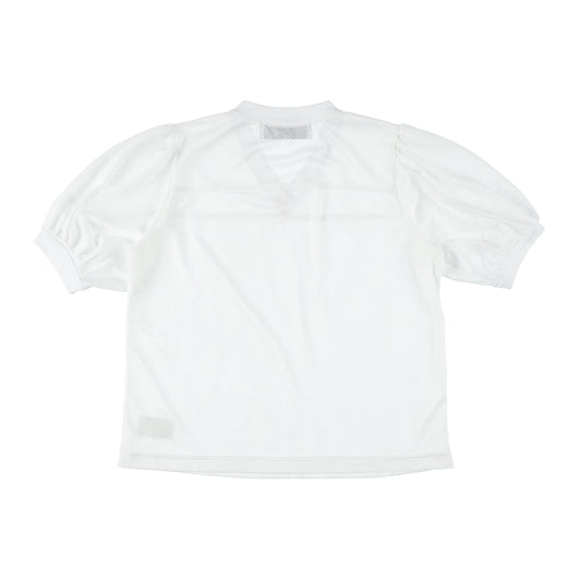 MESH PUFF SLEEVE TOPS (WHITE)
