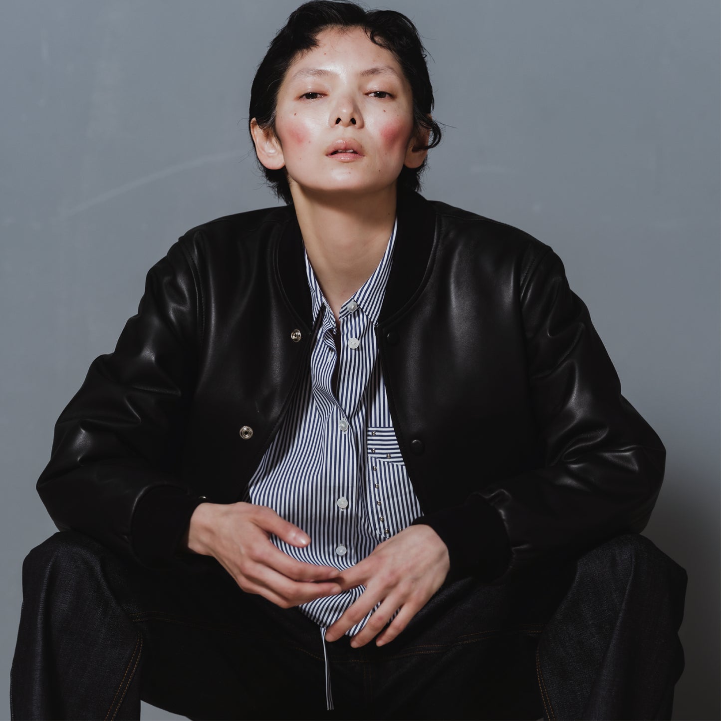 OVER SHIRT (STRIPE)