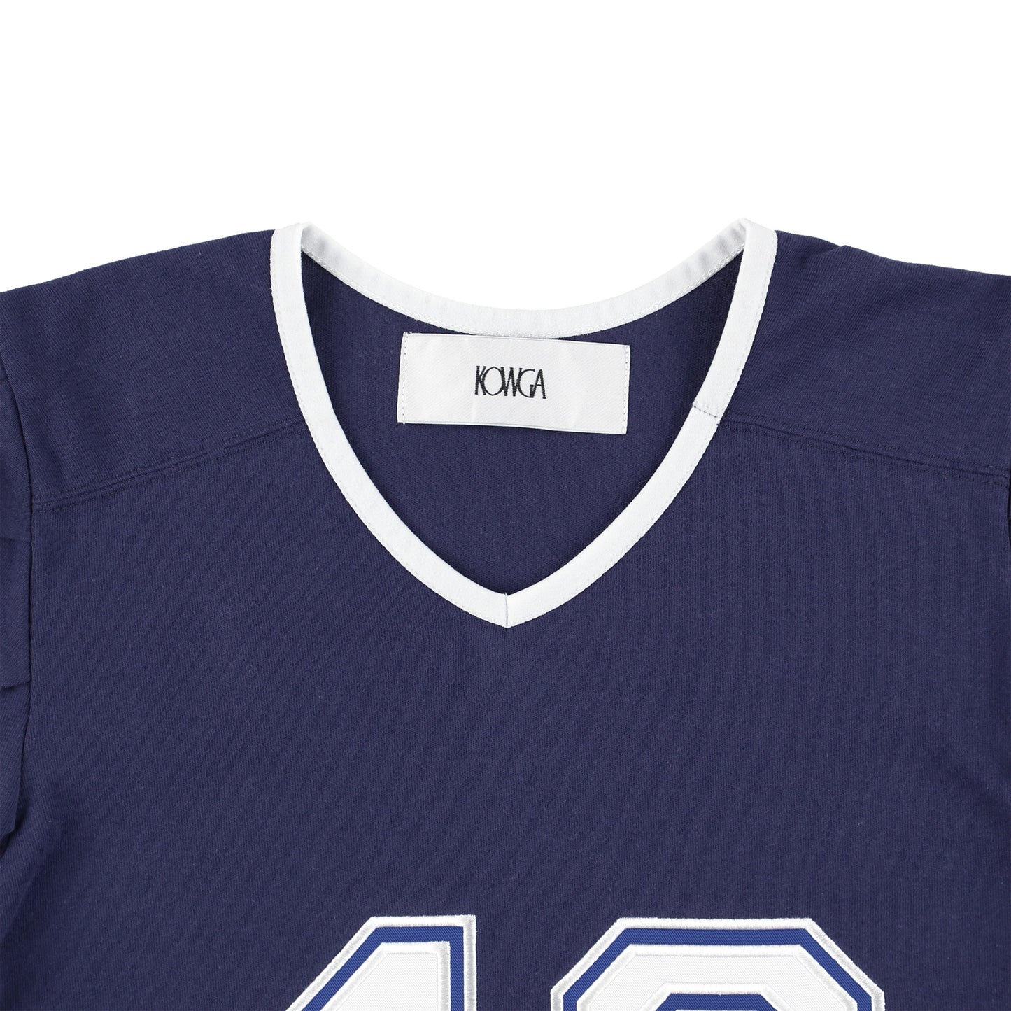 FOOT BALL PUFF SLEEVE  (NAVY)