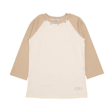 Load image into Gallery viewer, RAGLAN SLEEVE FIT TOPS (BEIGE)
