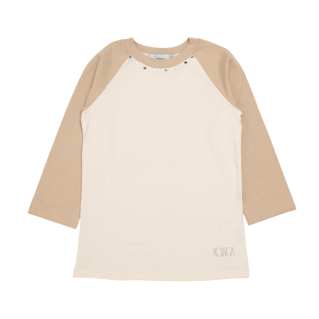 RAGLAN SLEEVE FIT TOPS (BEIGE)