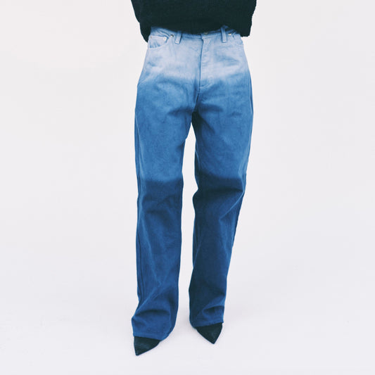 UNISEX / TIE DYE DENIM (INDIGO BLUE TIE DYE)