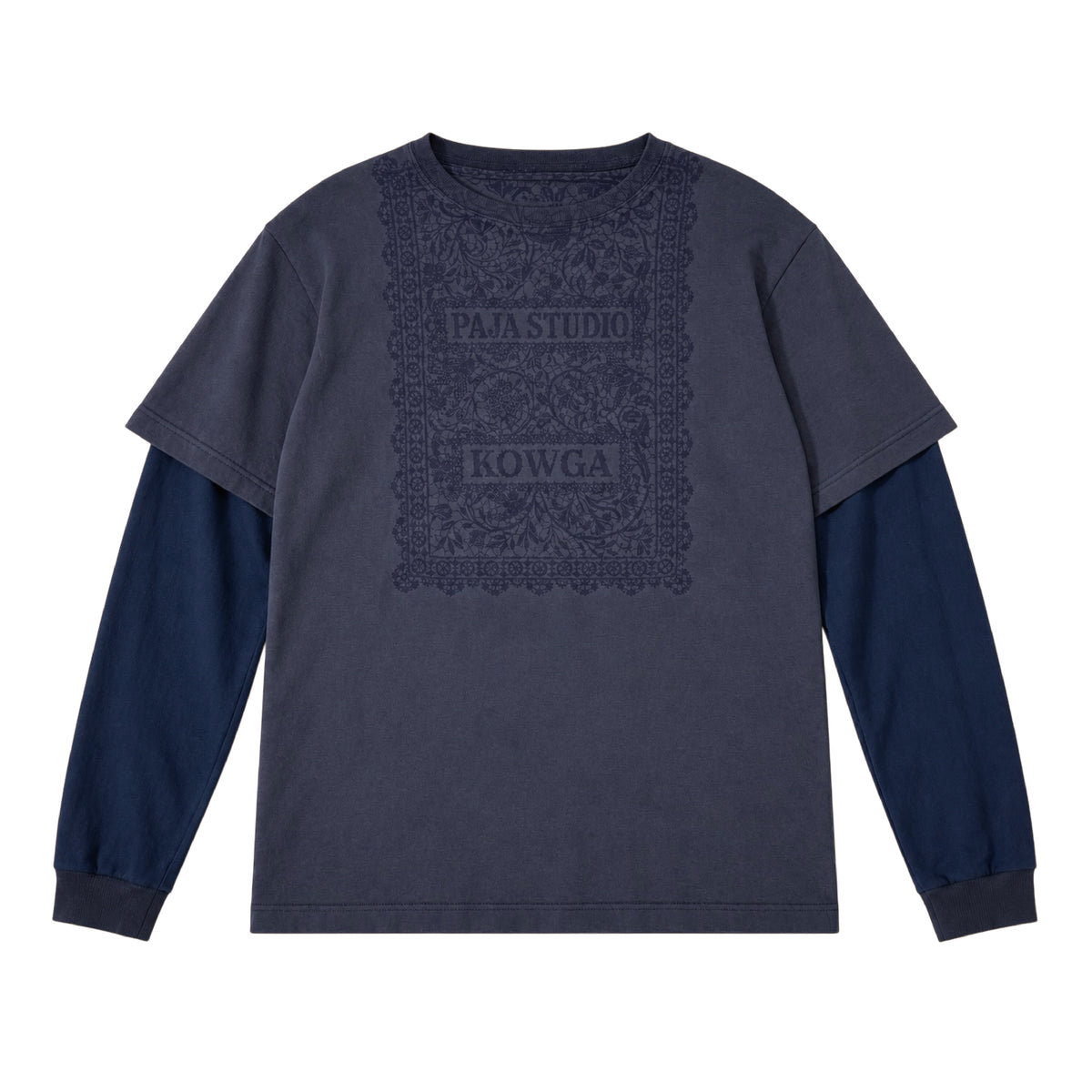 [PRE ORDER] LAYERED L/S TEE (NAVY)