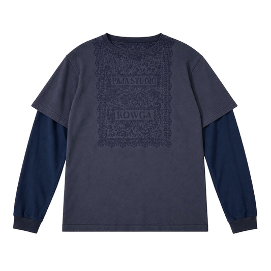 [PRE ORDER] LAYERED L/S TEE (NAVY)