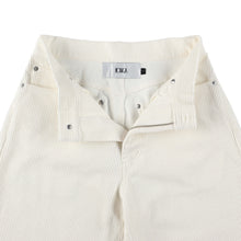 画像をギャラリービューアに読み込む, CORDUROY STRAIGHT PANTS (WHITE)
