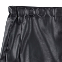 画像をギャラリービューアに読み込む, SYNTHETIC LEATHER WRAP SKIRT (BLACK)
