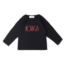 Load image into Gallery viewer, KOWGA × SOLAR Raglan sleeve tee (BLACK)
