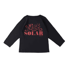 Load image into Gallery viewer, KOWGA × SOLAR Raglan sleeve tee (BLACK)
