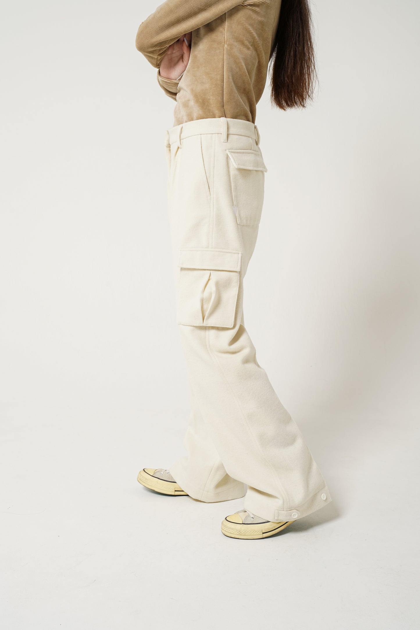 WOOL BDU PANTS (WHITE)