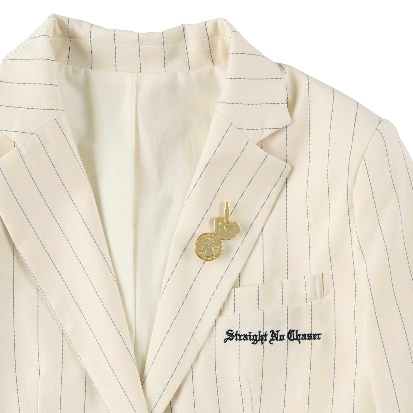 OG STRIPES GABARDINE SUIT JACKET